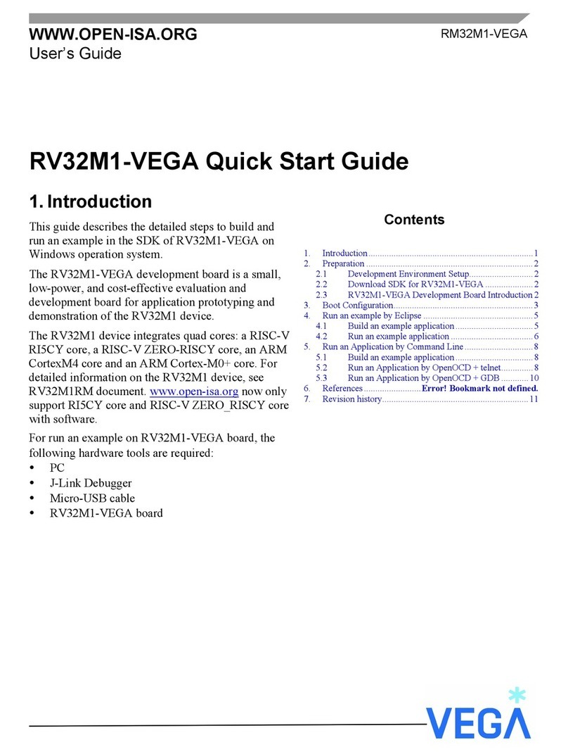 Vega RV32M1-VEGA User manual