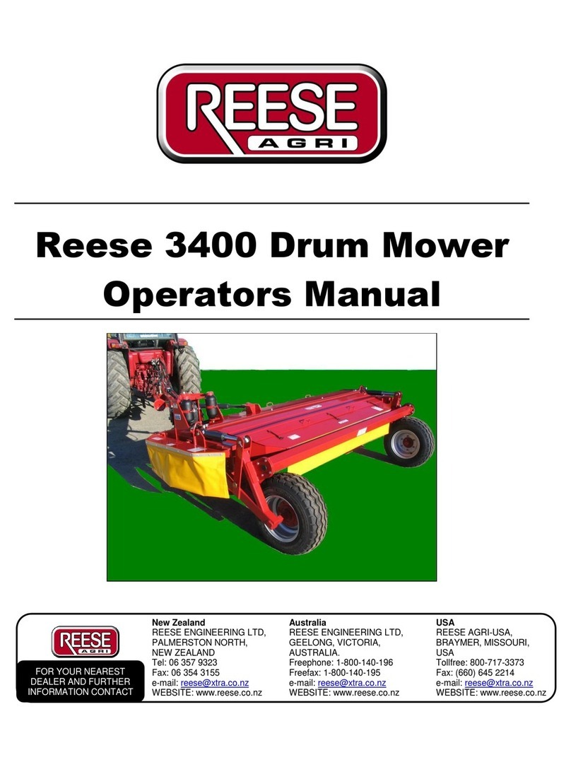 Reese 3400 Operator's manual