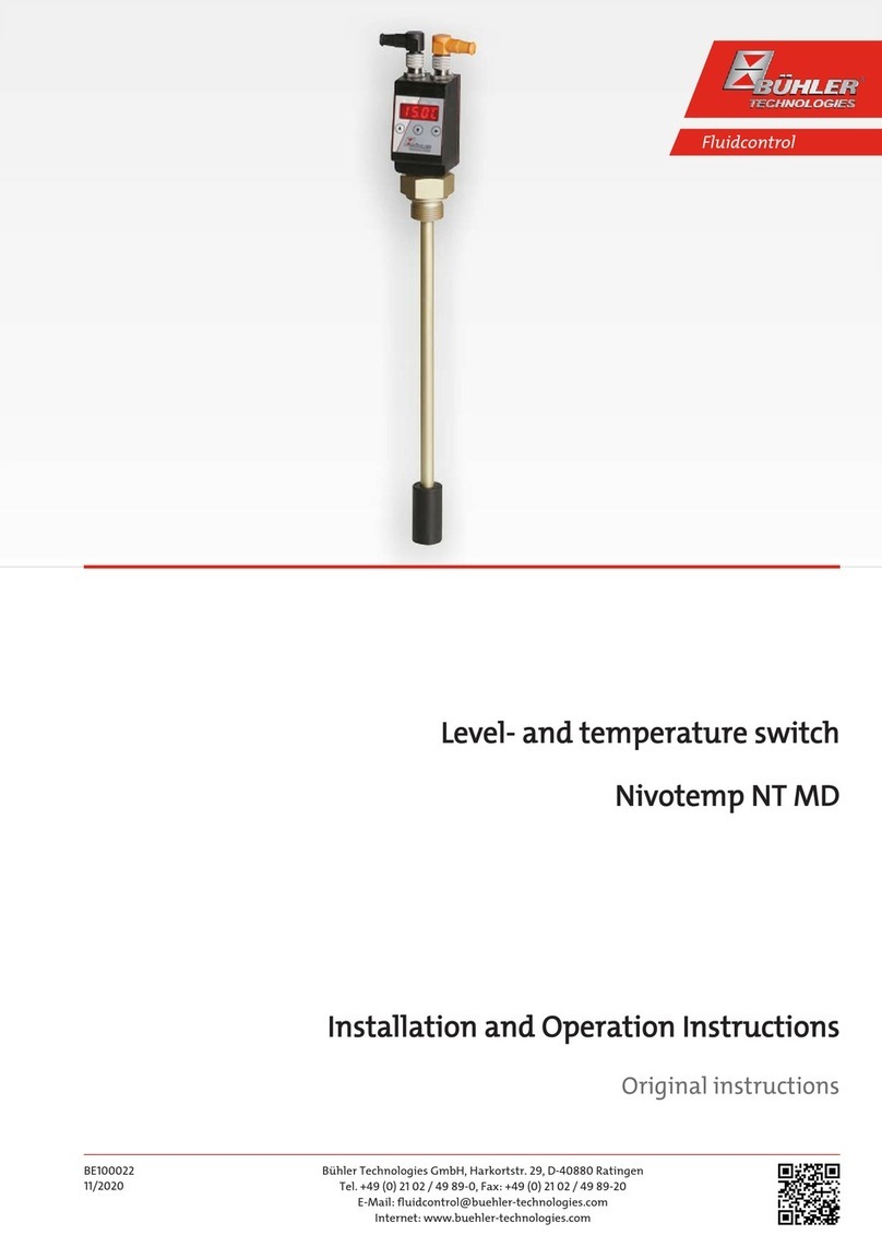 Bühler technologies Nivotemp NT MD User manual