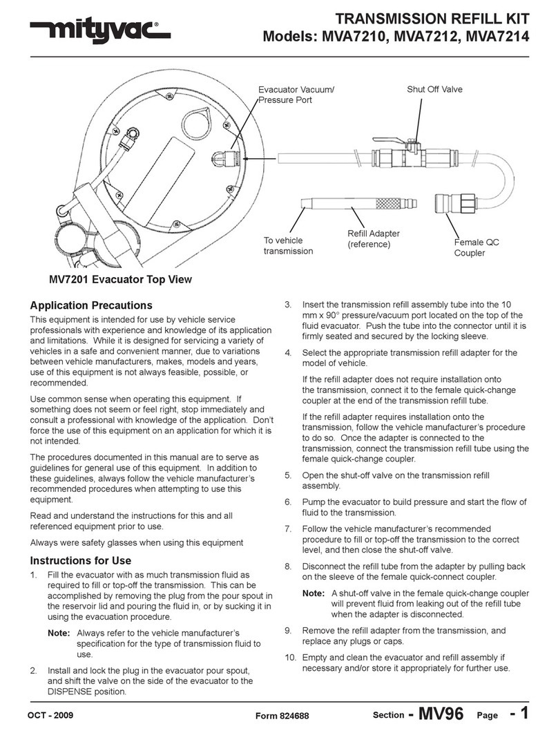 Mityvac MVA7210 manual