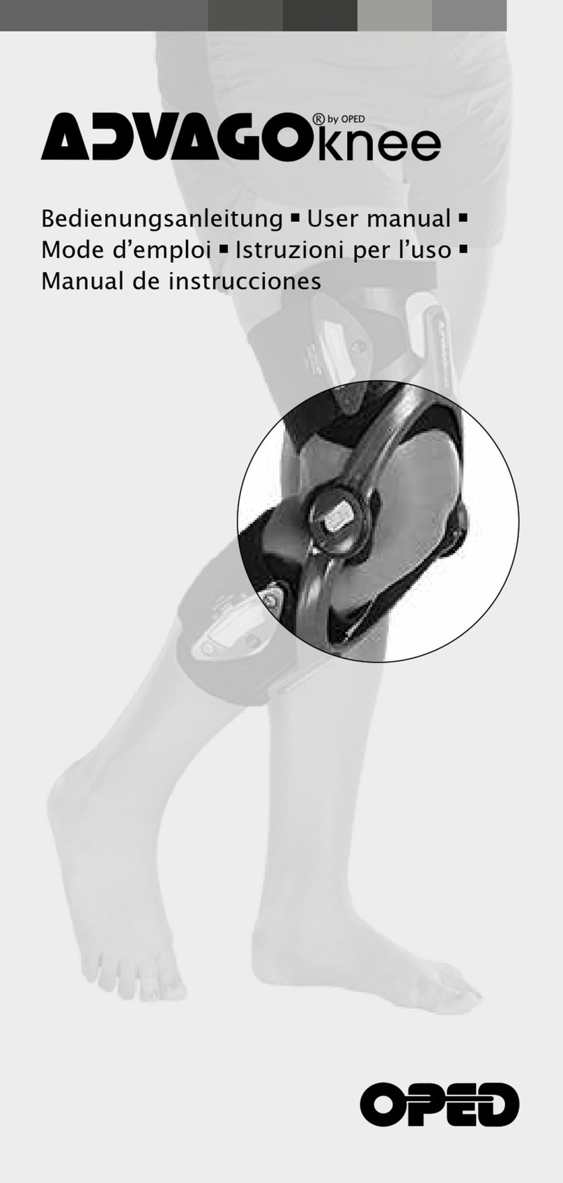 OPED ADVAGOknee user manual