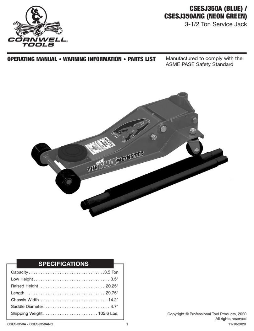 Cornwell Tools CSESJ350A User manual Cornwell Tools CSESJ350A User manual