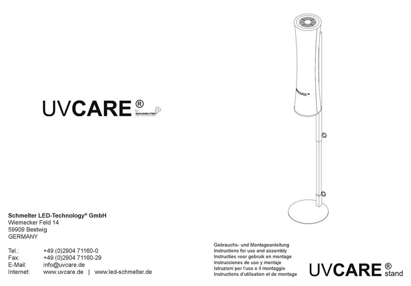 Schmelter UVCARE Instructions for use and assembly