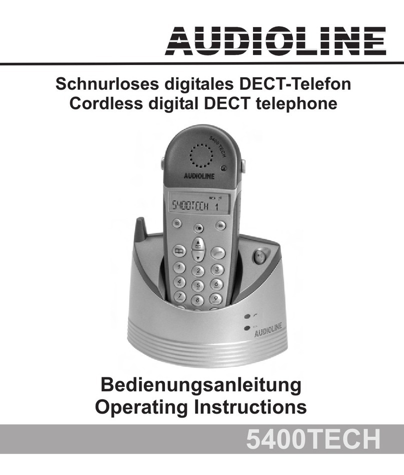 AUDIOLINE 5400TECH ALARM B operating instructions