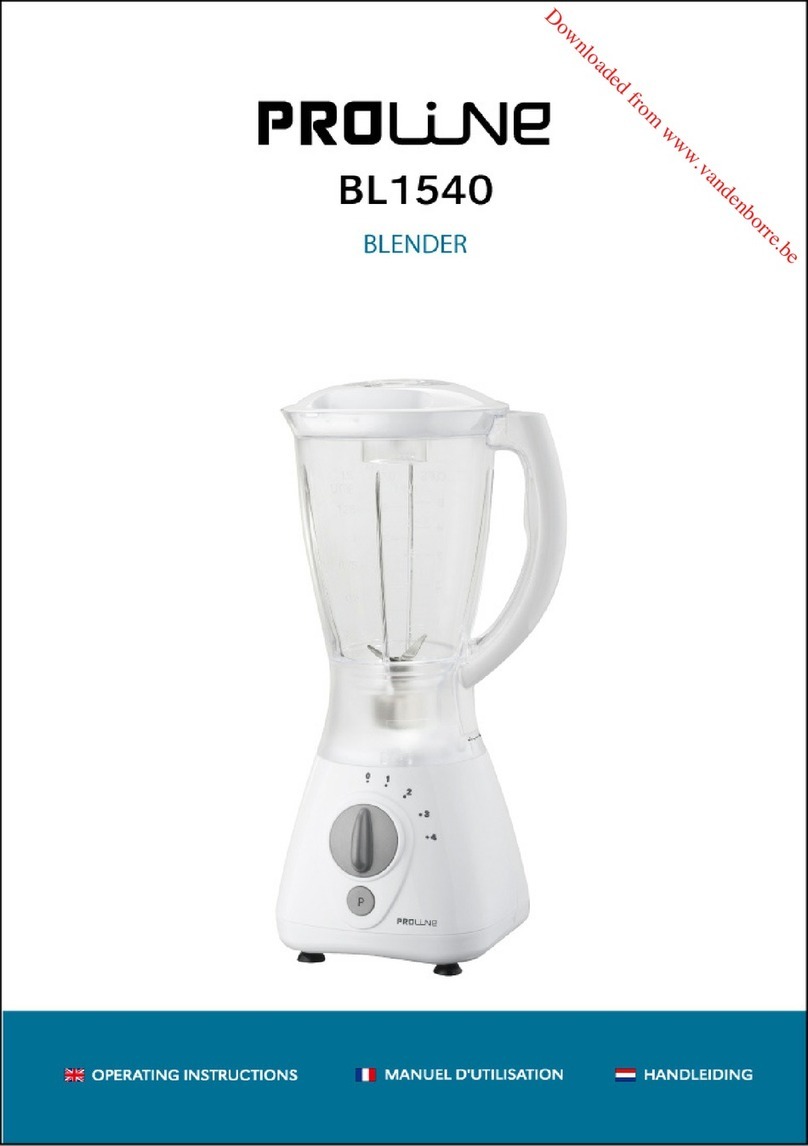 Proline BL1540 operating instructions