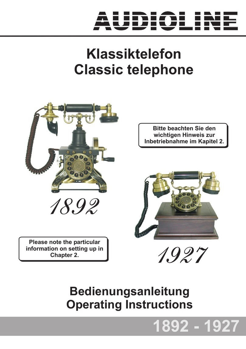 AUDIOLINE 1892 operating instructions