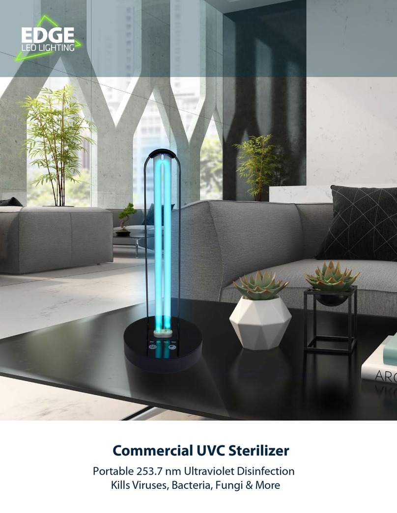 Edge Commercial UVC Sterilizer instructions