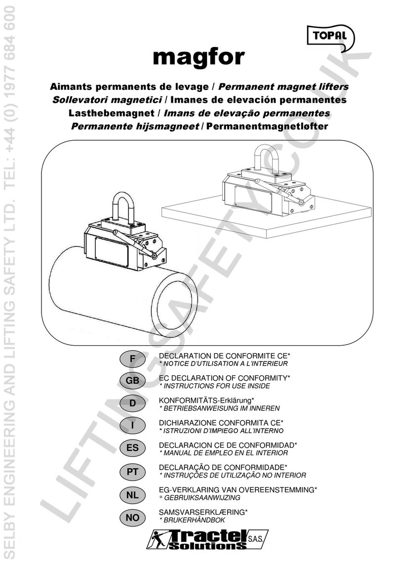 Tractel magfor User manual