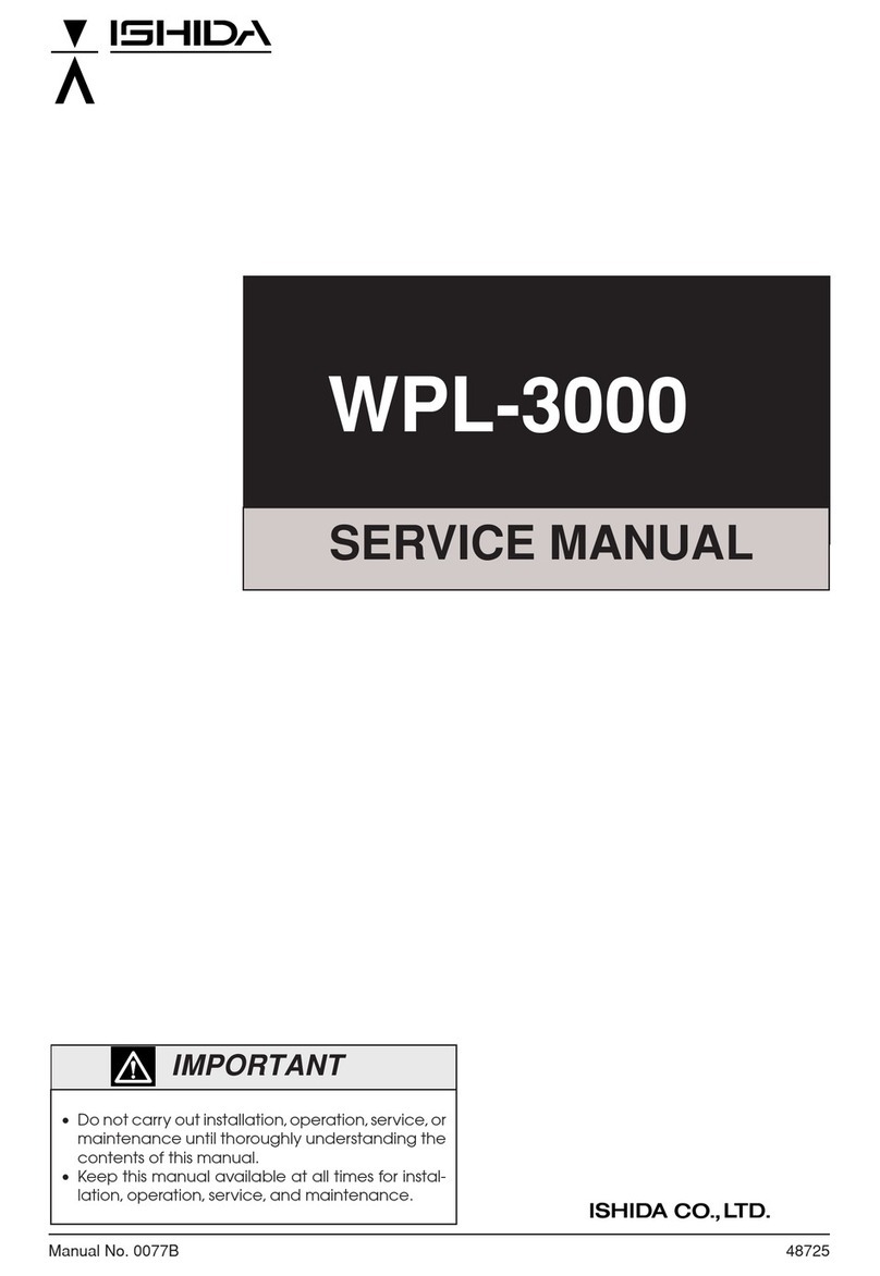ISHIDA WPL-3000 Service manual