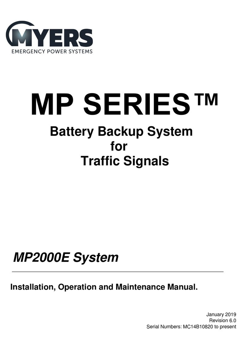 MYERS MP Series Installation, operation & maintenance manual