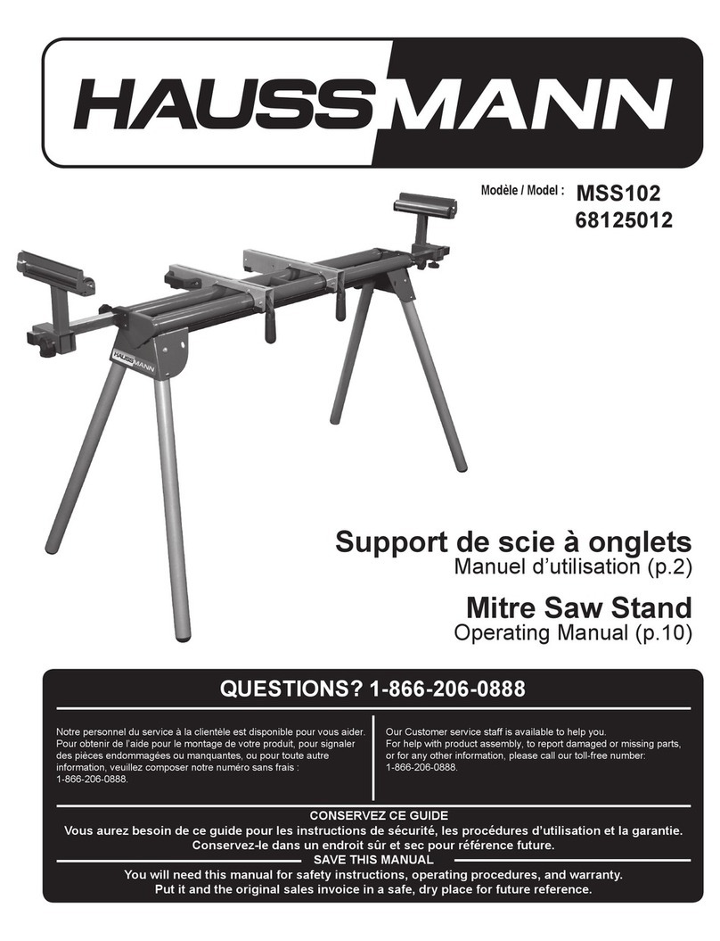 Haussmann MSS102 operating manual
