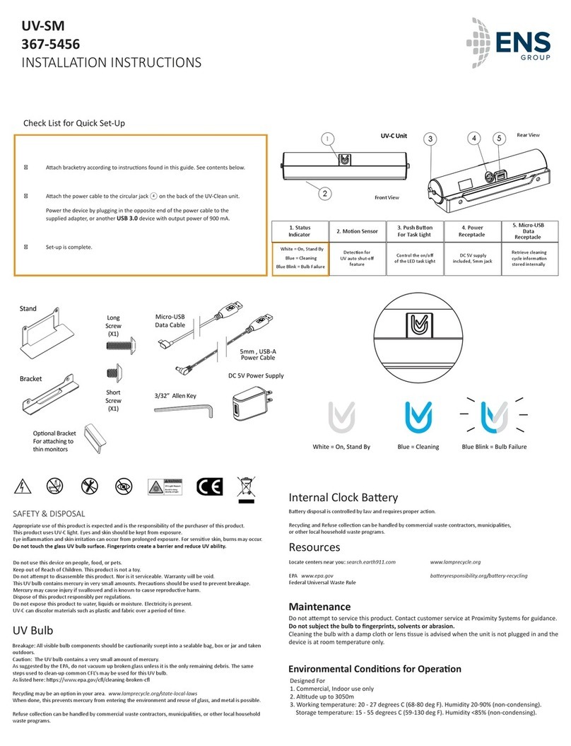 ENS UV-SM installation instructions