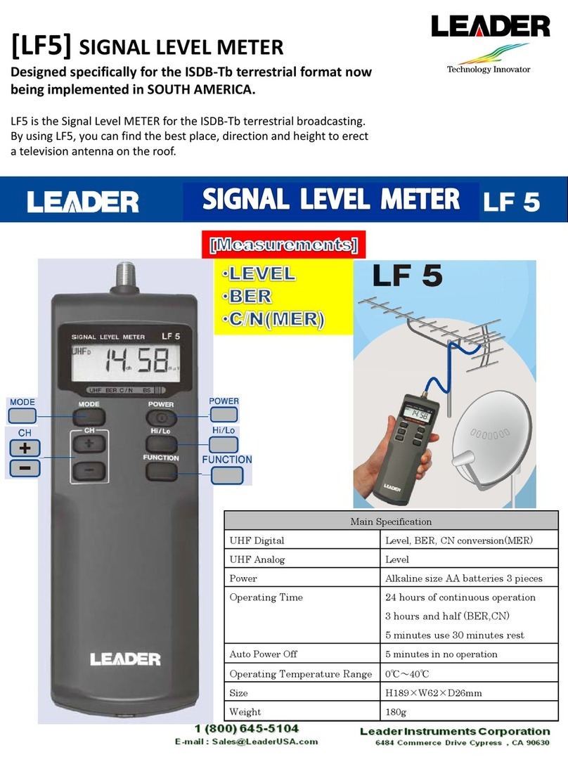 Leader LF5 Operation guide