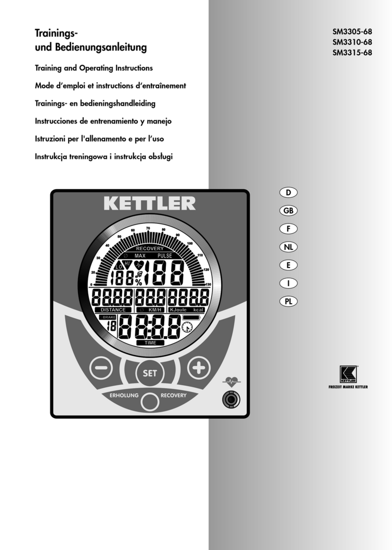 Kettler SM3305-68 Training and operating instructions