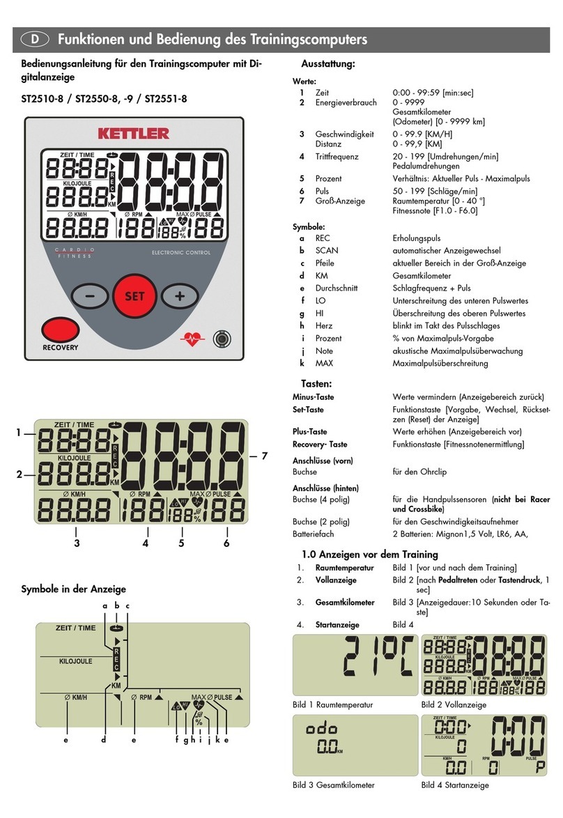 Kettler ST2510-8 instruction manual