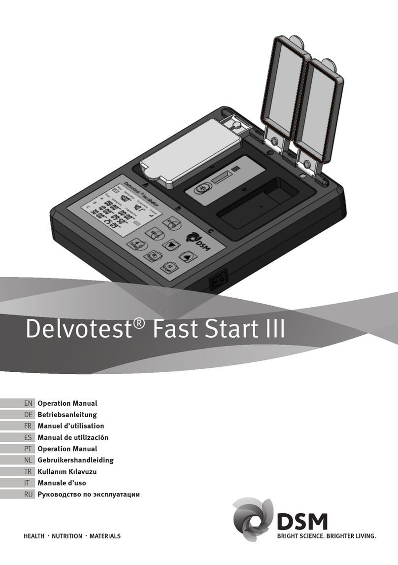 DSM Delvotest Fast Start III Operation manual