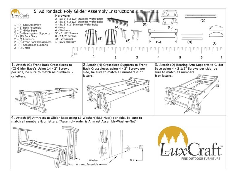 LuxCraft Adirondack Poly User manual