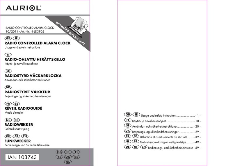 Auriol 4-LD3905 Usage and safety instructions