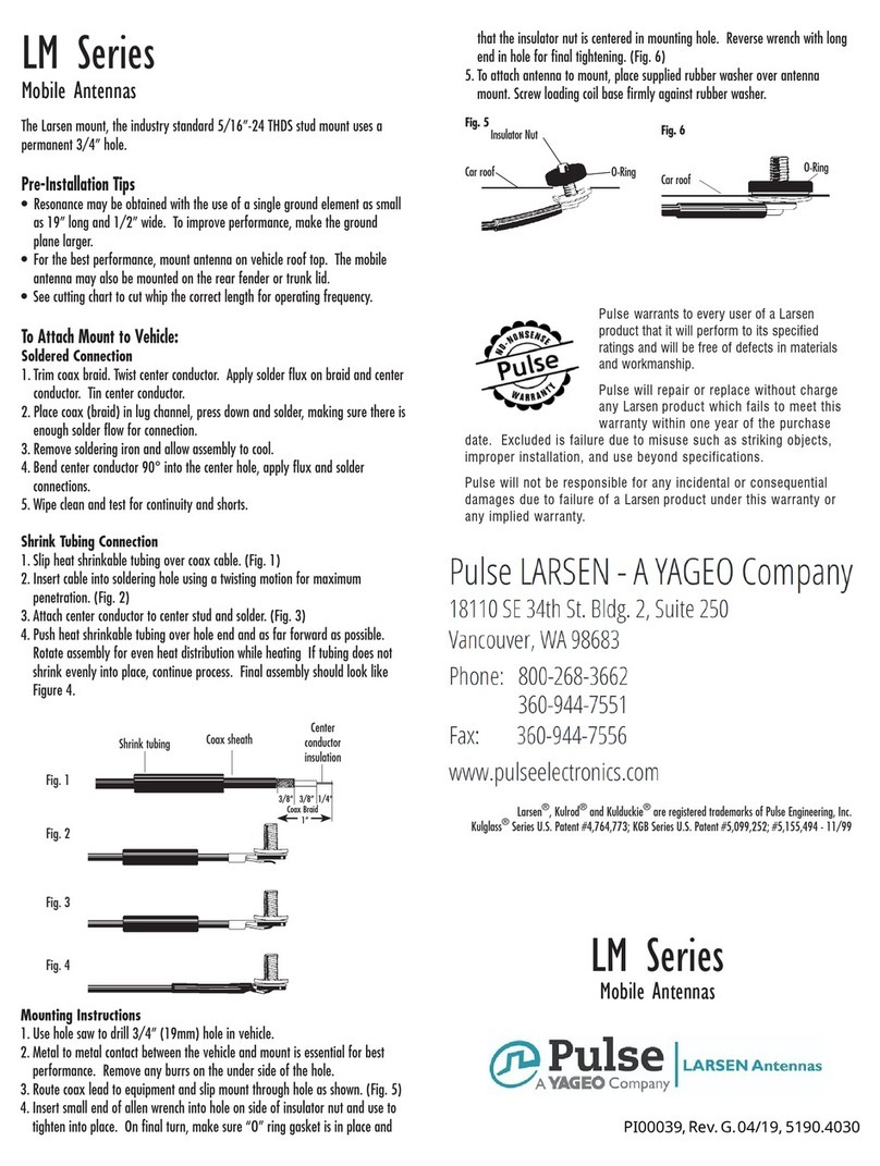 Yageo Pulse LARSEN LM Series quick start guide