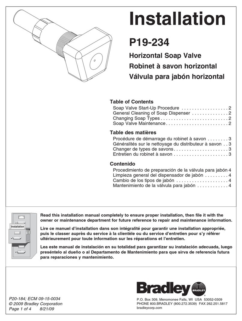 Bradley P19-234 User manual Bradley P19-234 User manual