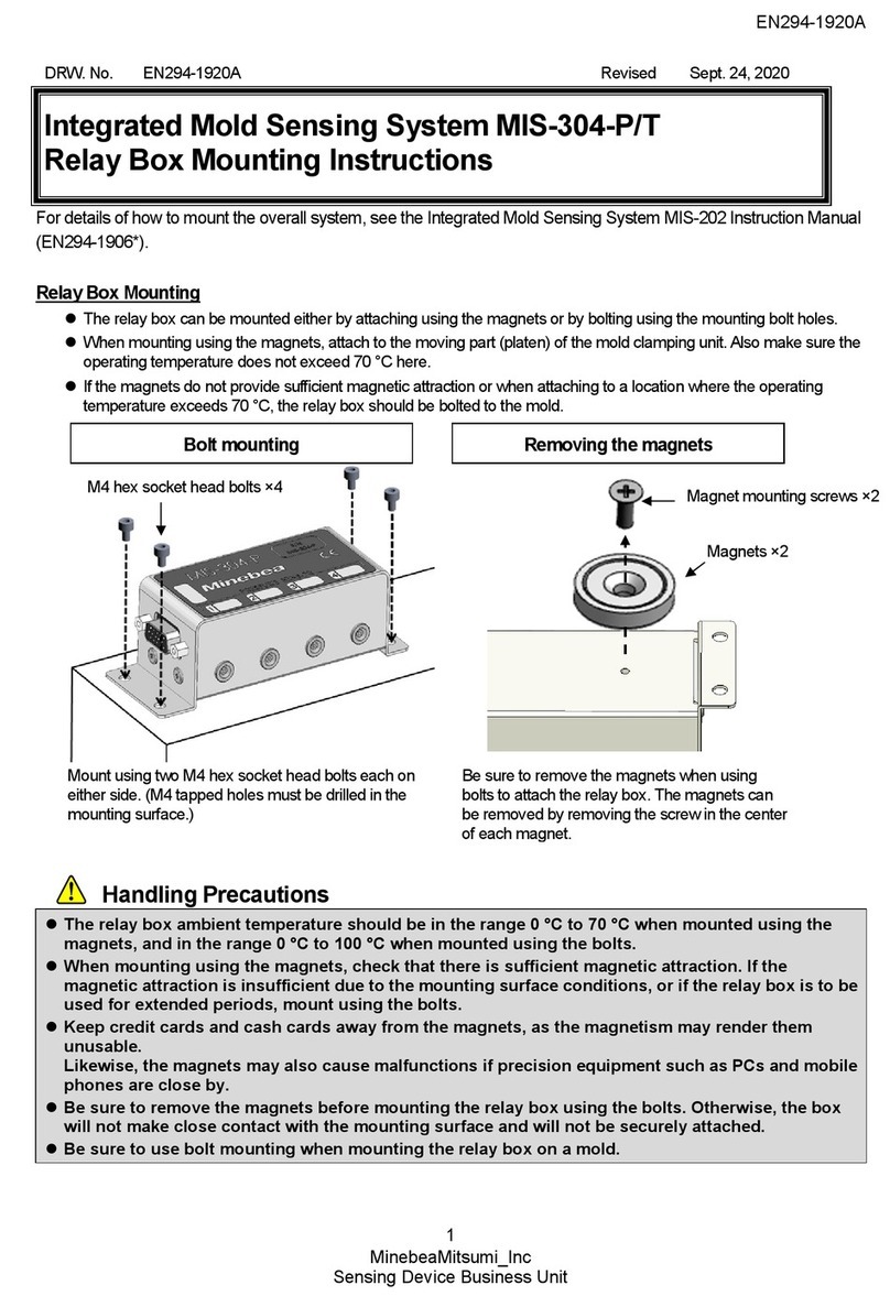 Minebea MIS-304-P Mounting instruction