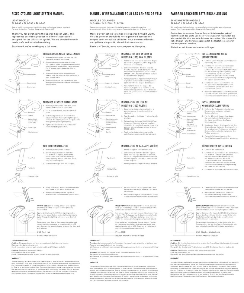 Sparse SL3-860 manual