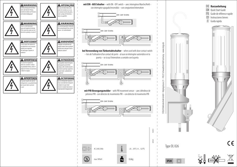 STEGO DL 026 User manual