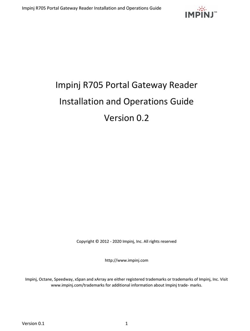 impinj R705 Installation and operation guide