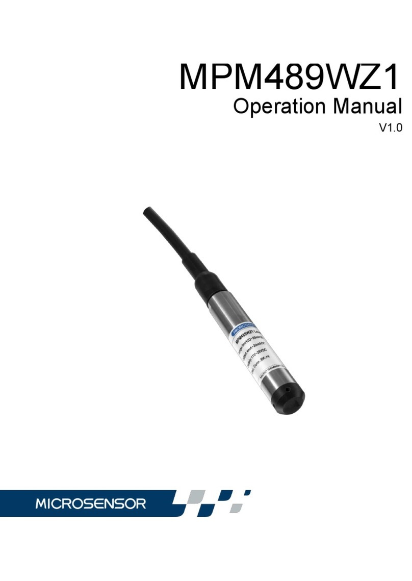 Microsensor MPM489WZ1 User manual