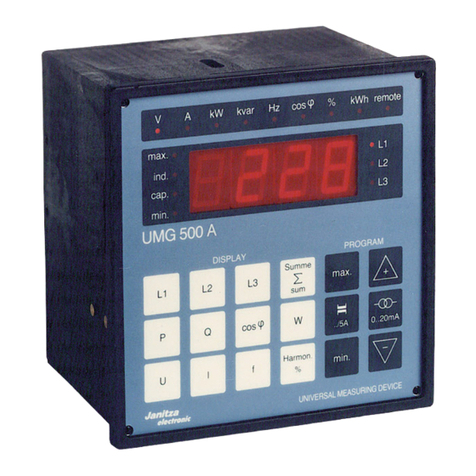 janitza UMG 500 A operating instructions