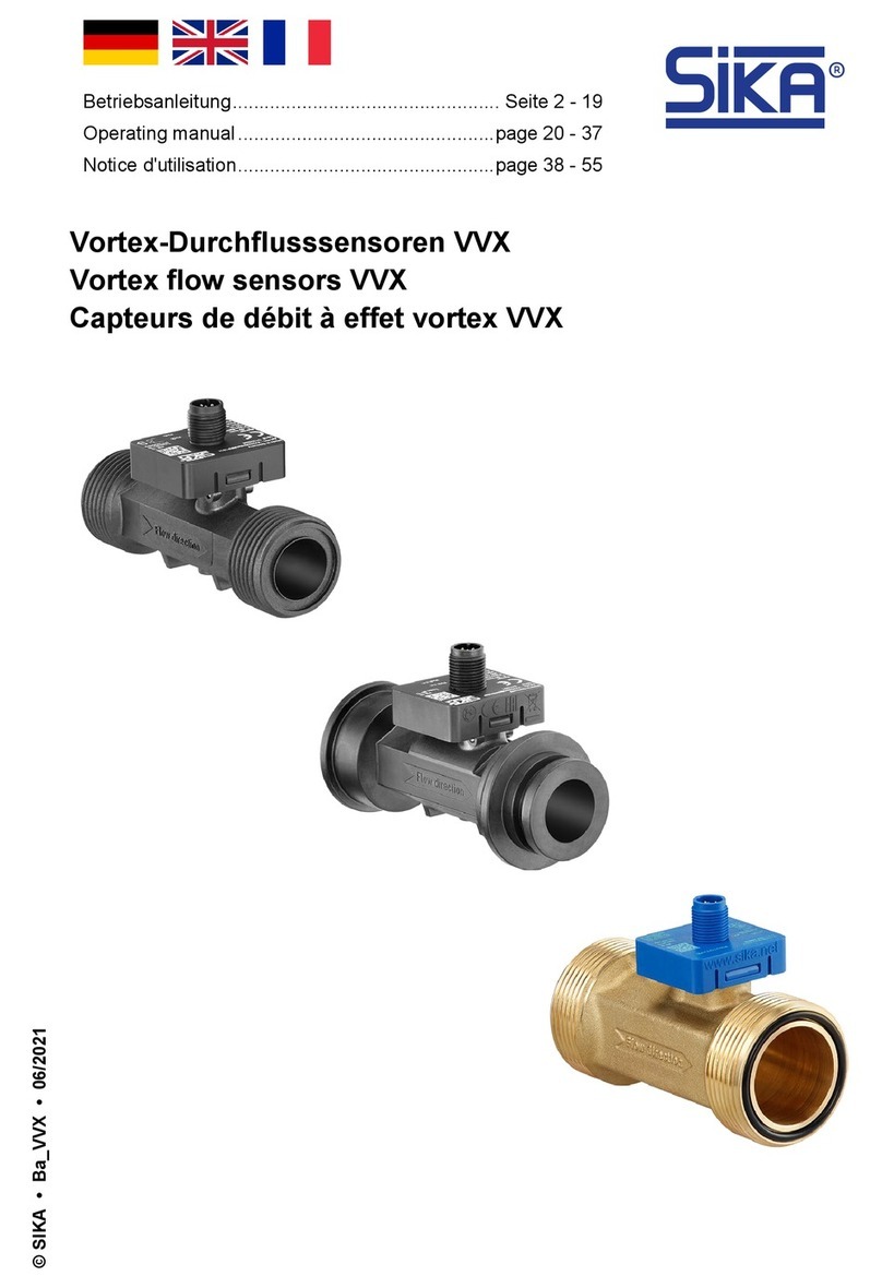 SIKA VVX operating manual