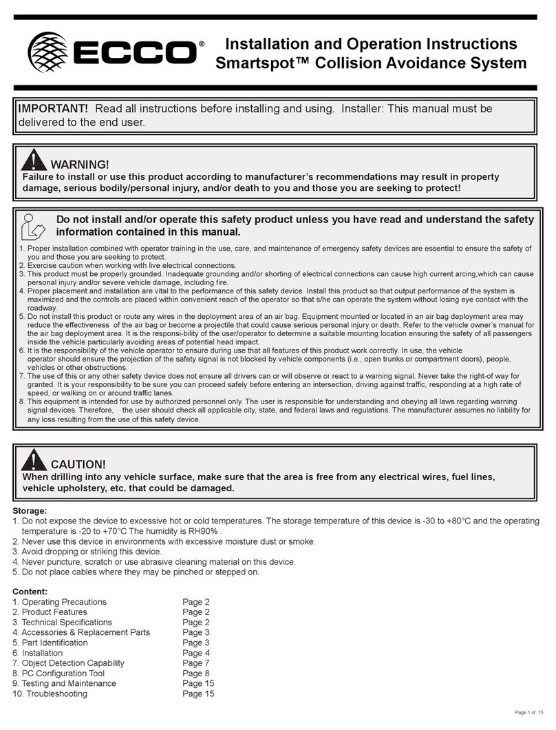 Ecco Smartspot EC1011 Installation and operation instructions