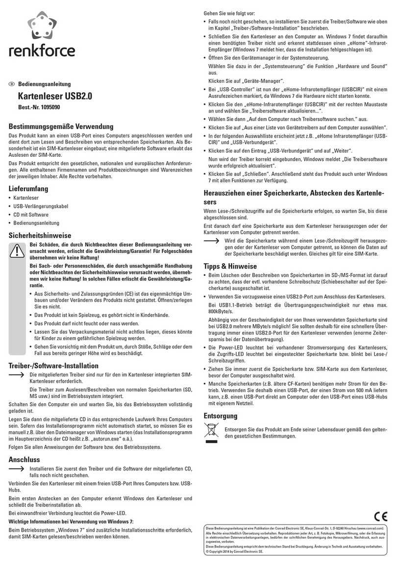 Renkforce 1095090 User manual