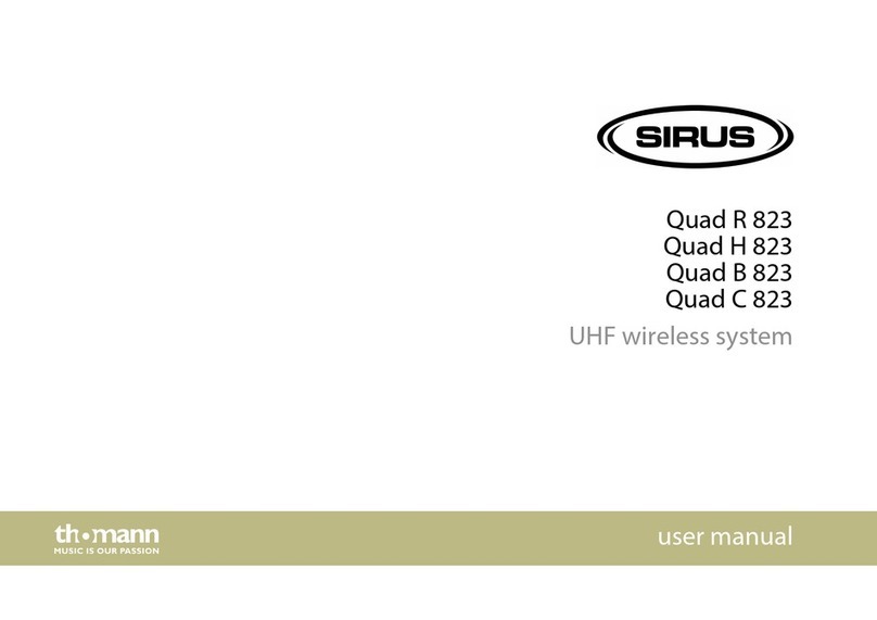 thomann Sirus Quad R 823 User manual thomann Sirus Quad R 823 User manual