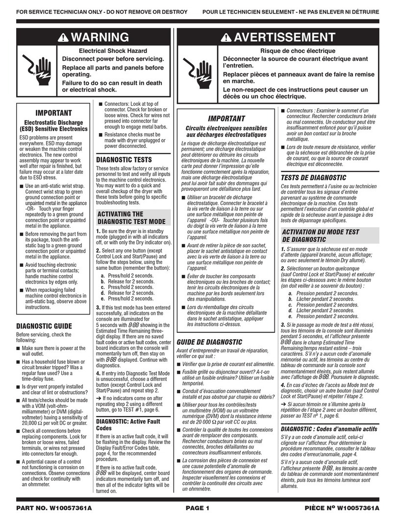 Maytag MGDE500VF0 instructions