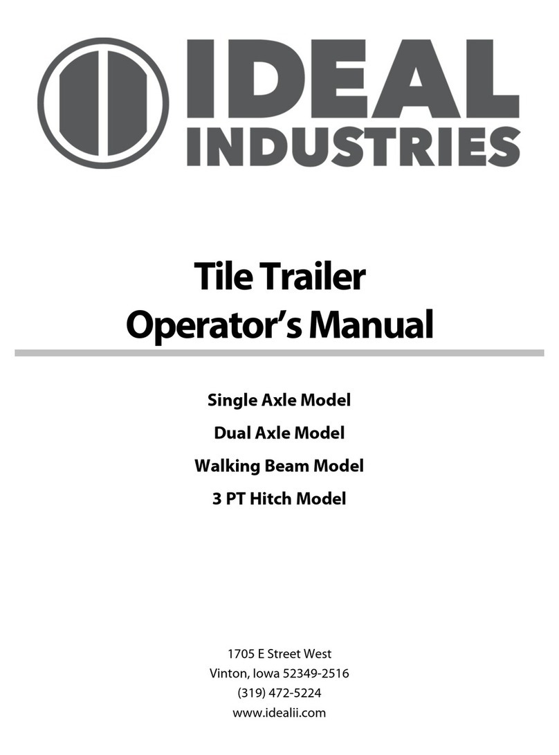 IDEAL INDUSTRIES Single Axle Operator's manual