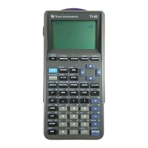 Texas Instruments TI-82 STATS User manual