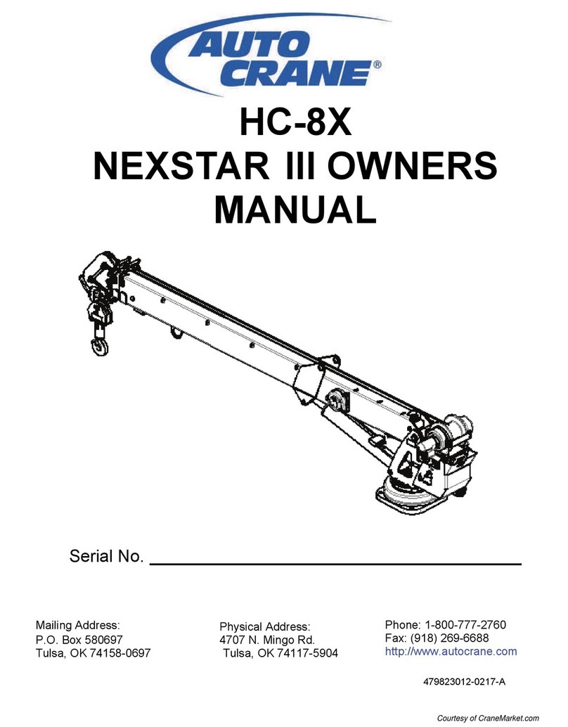 Auto Crane NEXSTAR III User manual