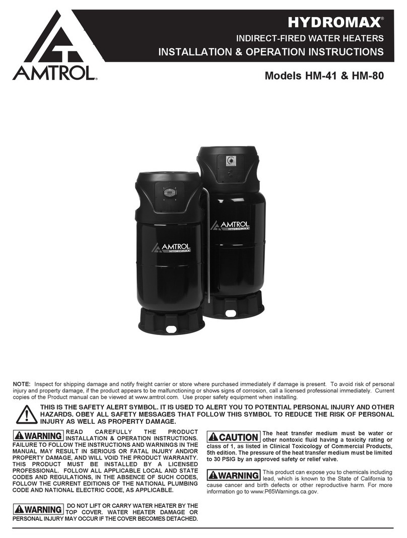 Amtrol HYDROMAX HM-41 Installation & operation instructions Amtrol HYDROMAX HM-41 Installation & operation instructions