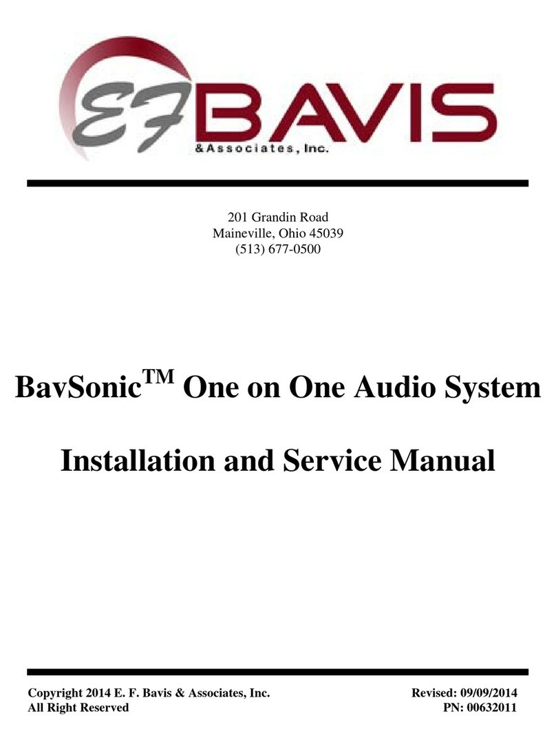 Bavis BavSonic One on One Audio System Manual