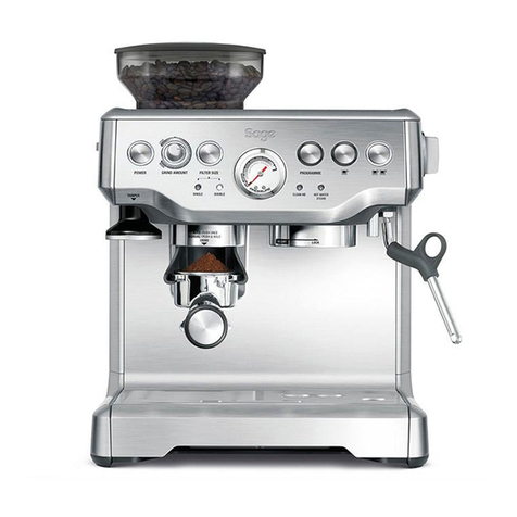 Sage Barista Express BES875 User manual