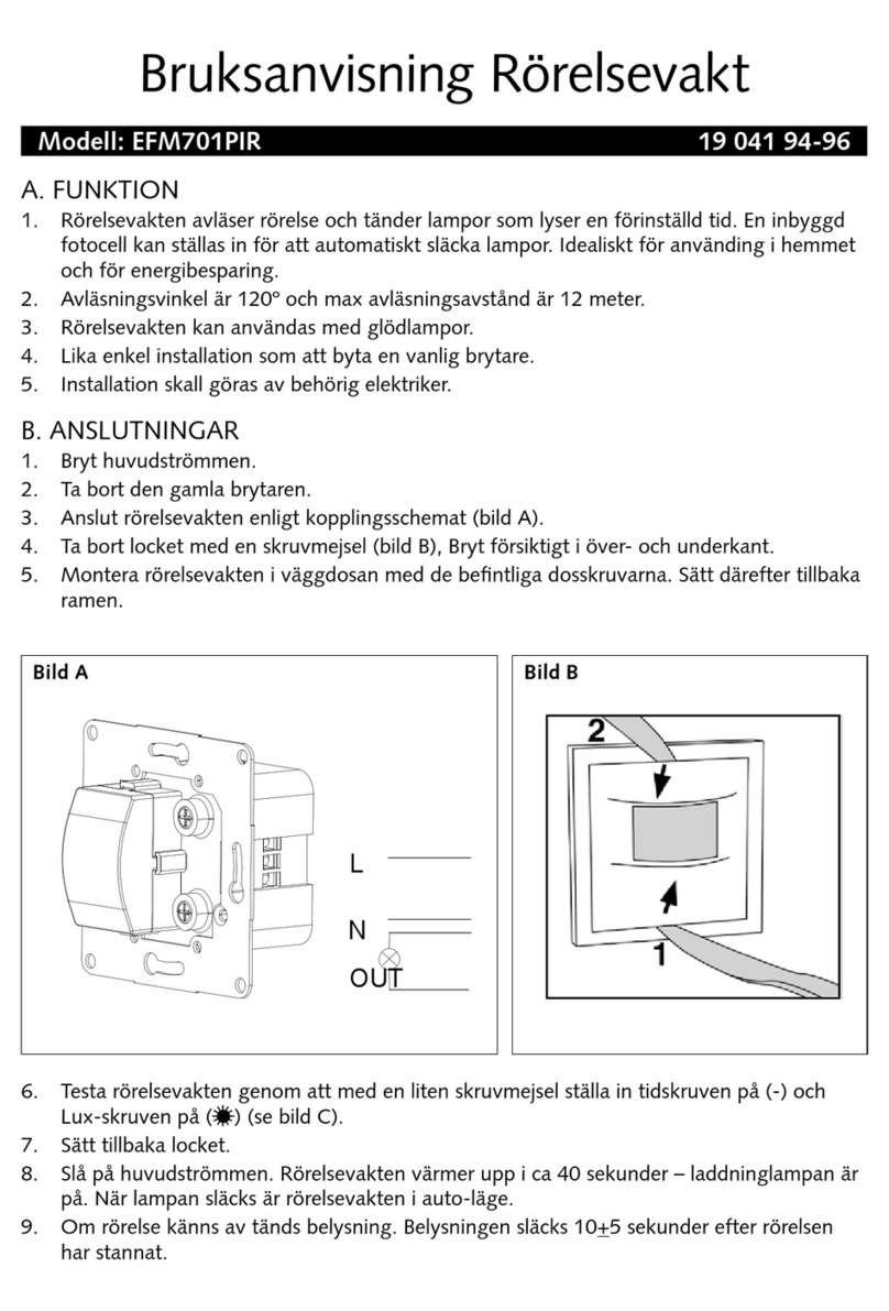 Malmbergs EFM701PIR User manual
