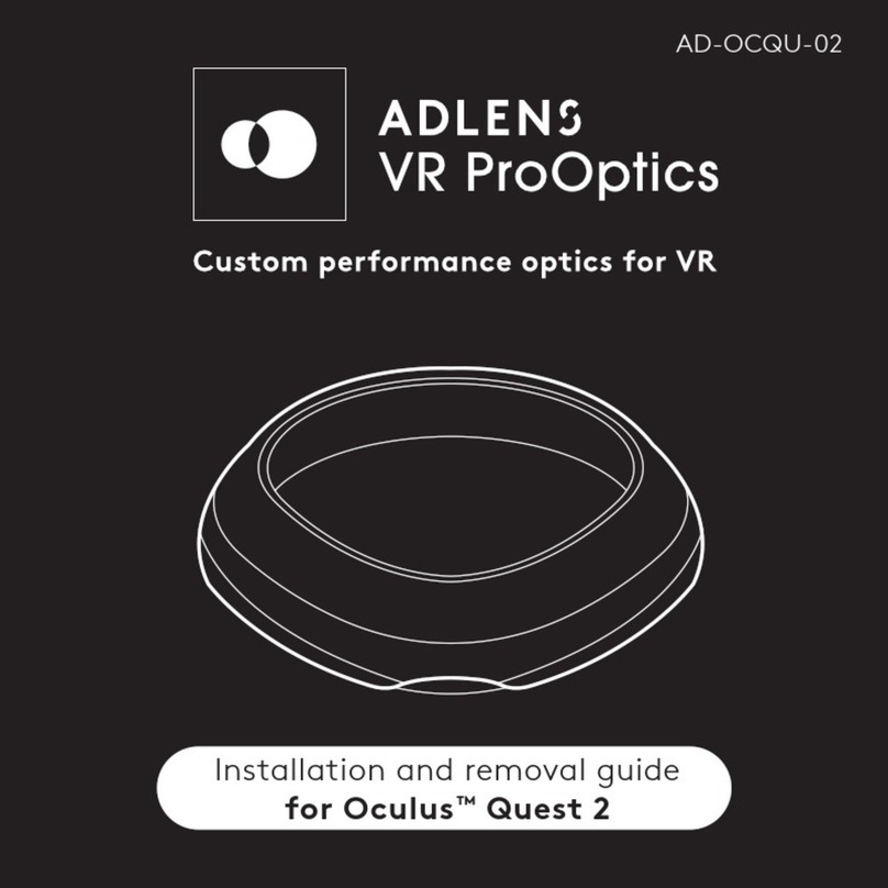 Adlens VR ProOptics User manual
