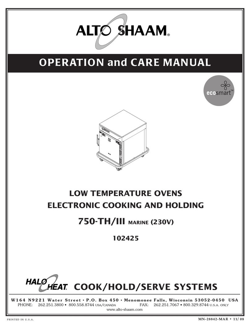 Alto-Shaam ecosmart 750-TH/III MARINE User manual