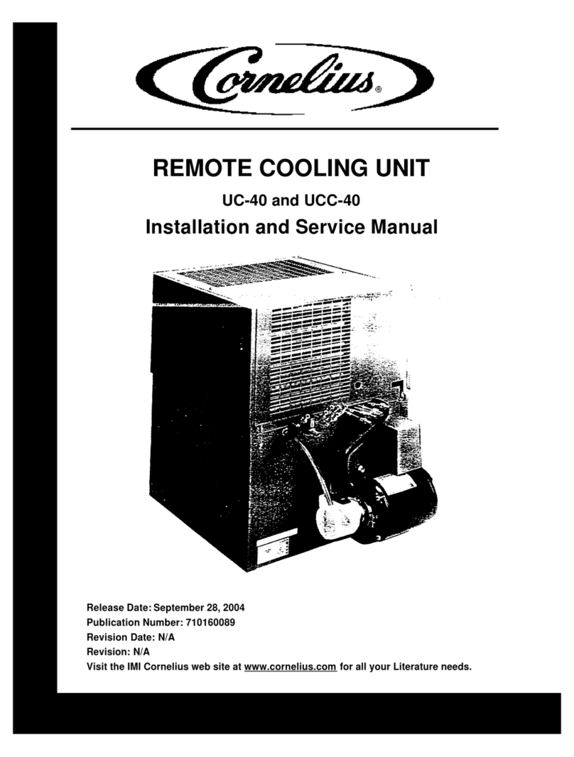 Cornelius UC-40 Installation and service manual