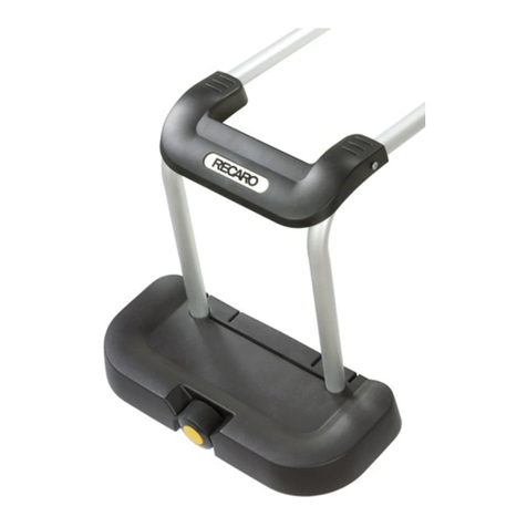 RECARO Foot Rest Assembly and Directions for Use
