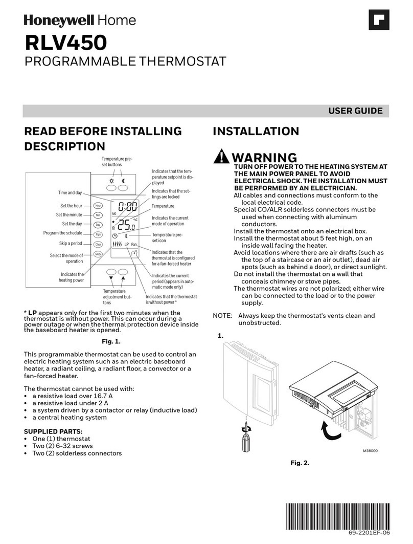 Honeywell Home RLV450 user guide Honeywell Home RLV450 user guide