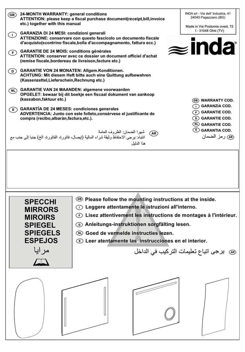 INDA A0785 Mounting instructions