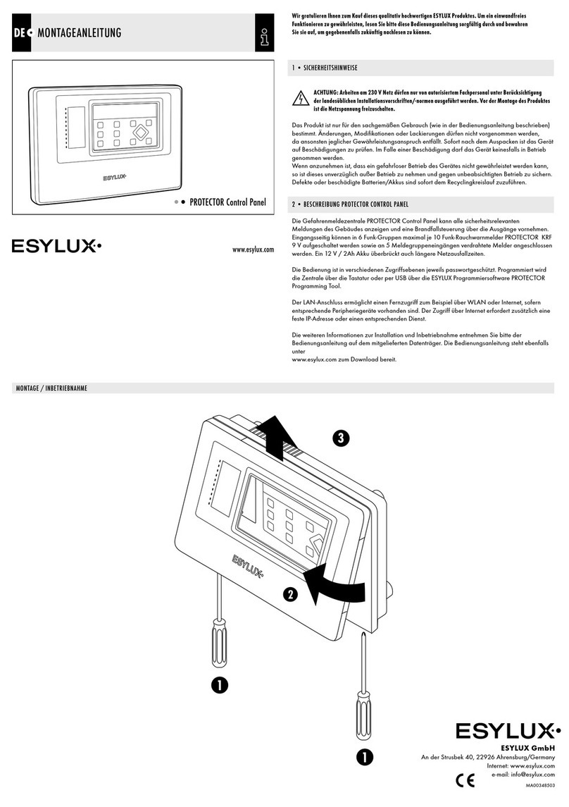 ESYLUX PROTECTOR installation instructions