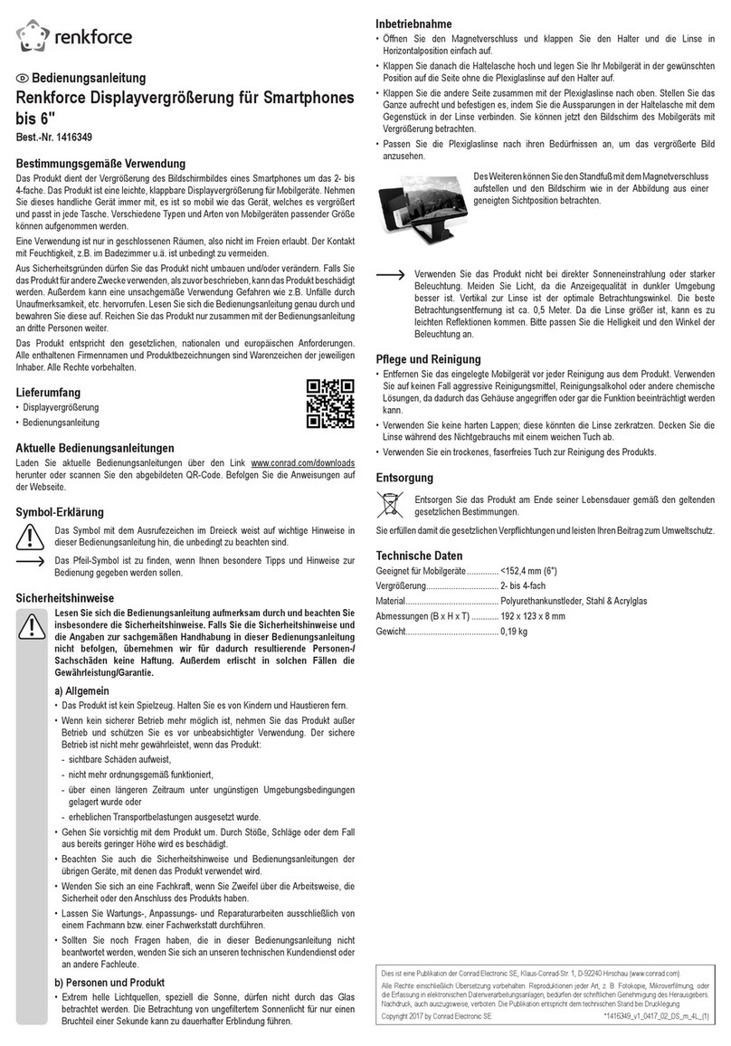 Renkforce 1416349 operating instructions